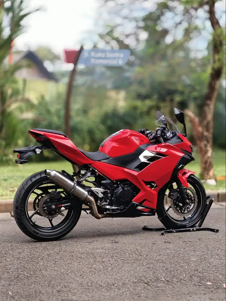 SPORT IDAMAN! KAWASAKI NEW NINJA 250 FI 2022 MERAH PAJAK PANJANG MULUS