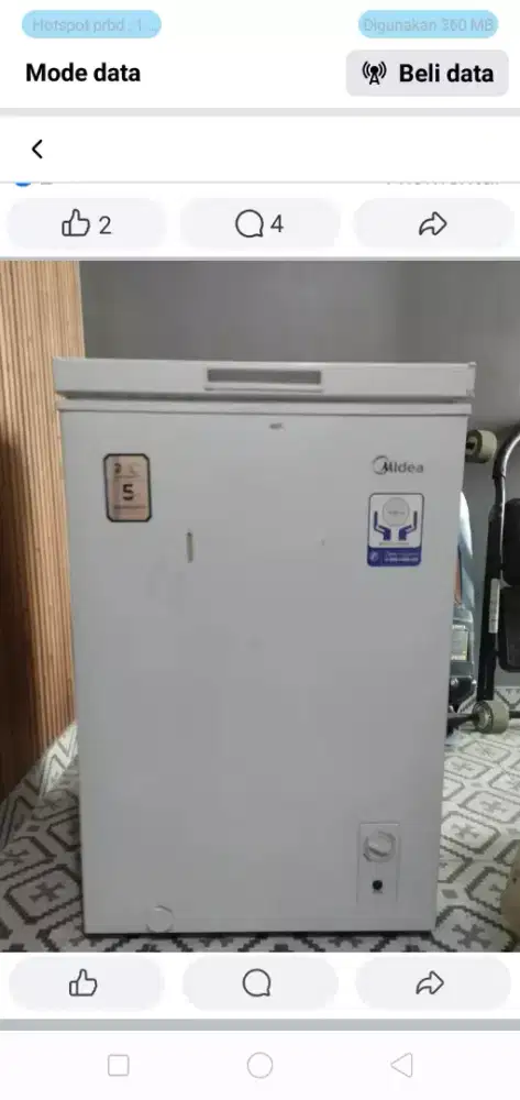 Freezer box baru 2 bulanan normal lancar semua
