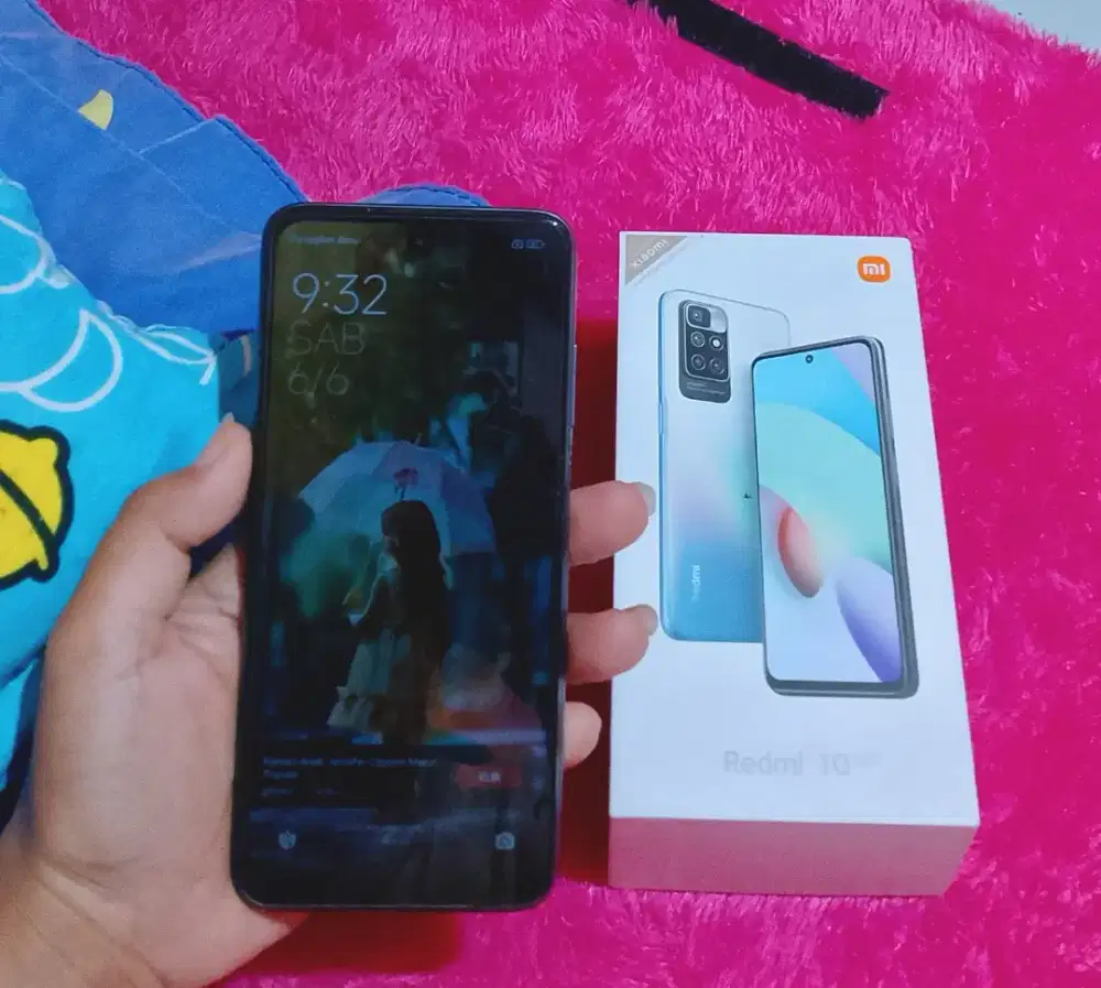 Redmi 10 2022 ram 4+3/64 Fullset Ori Nomines