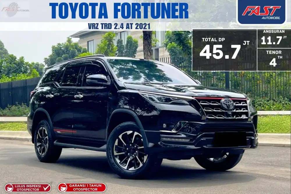 LOW KM GARANSI 1TH PJAK PNJG TOYOTA FORTUNER VRZ TRD 2021 2.4 METIK