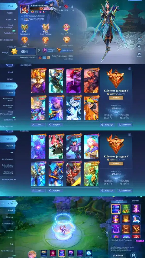 jual akun mobile legends