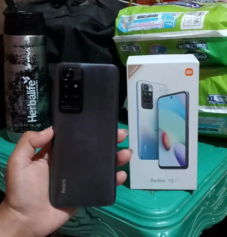 Redmi 10 2022 ram 4+3/64 Fullset Ori.