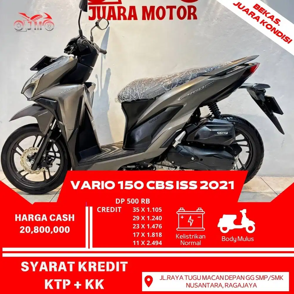 VARIO 150 CBS ISS 2021 CREDIT DP 500 RB PROSES MUDAH DAN CEPAT