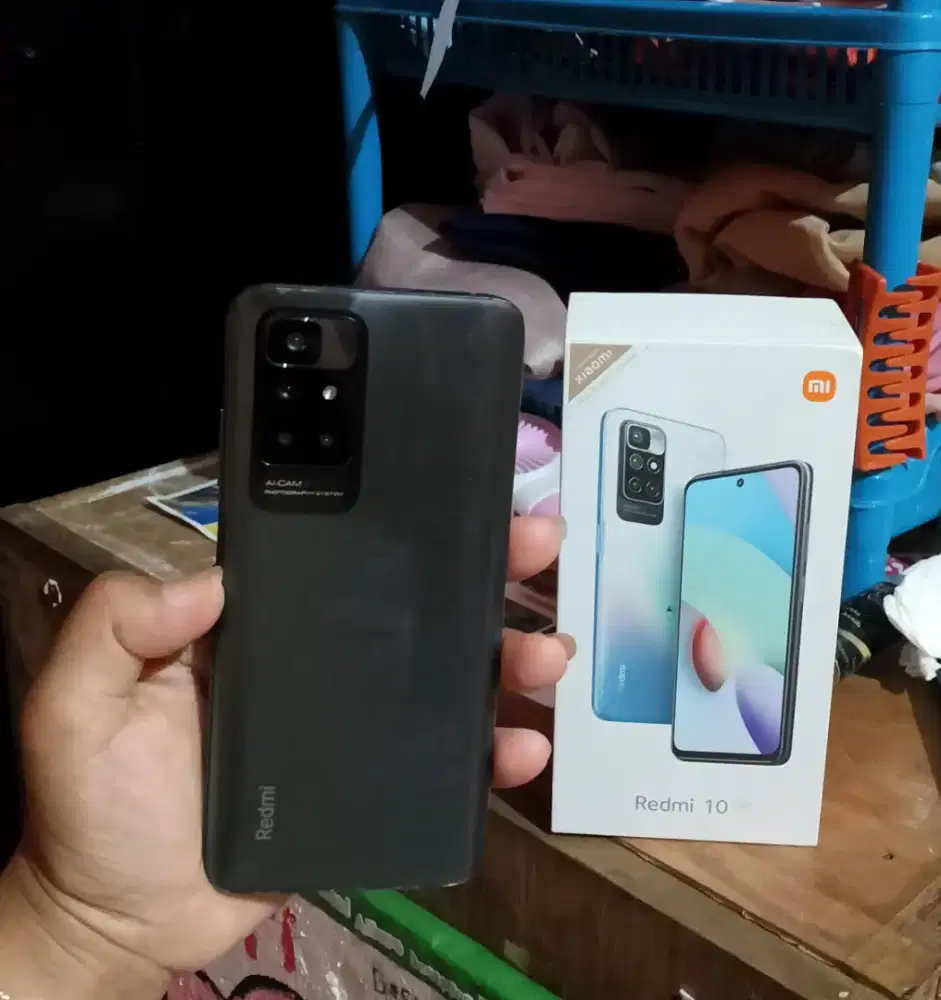 Redmi 10 2022 ram 4+3/64 Fullset.