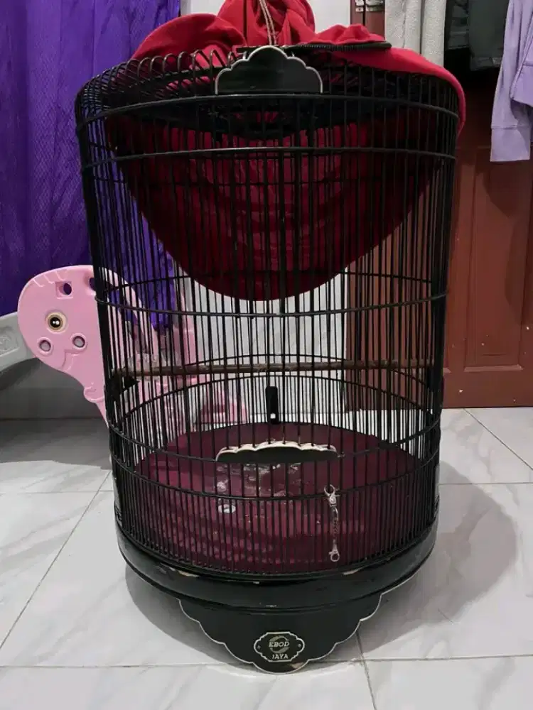 kandang murai merk ebod nomor 3 fullset
