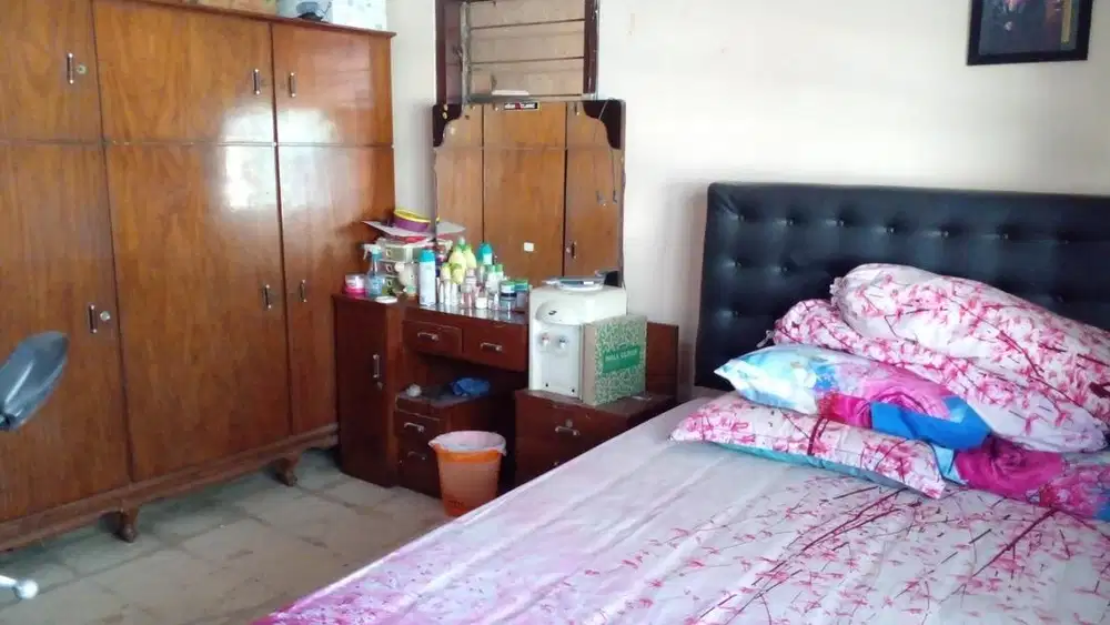 Lemari Jati Asli, Meja Rias Jati dan Spring Bed