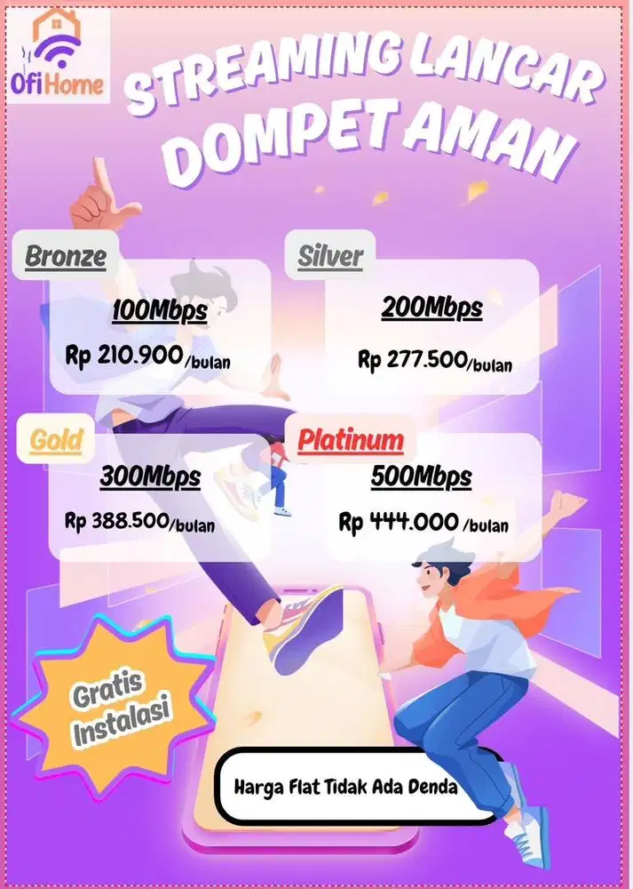 Wifi Murah, Harga Flat, Tanpa Denda