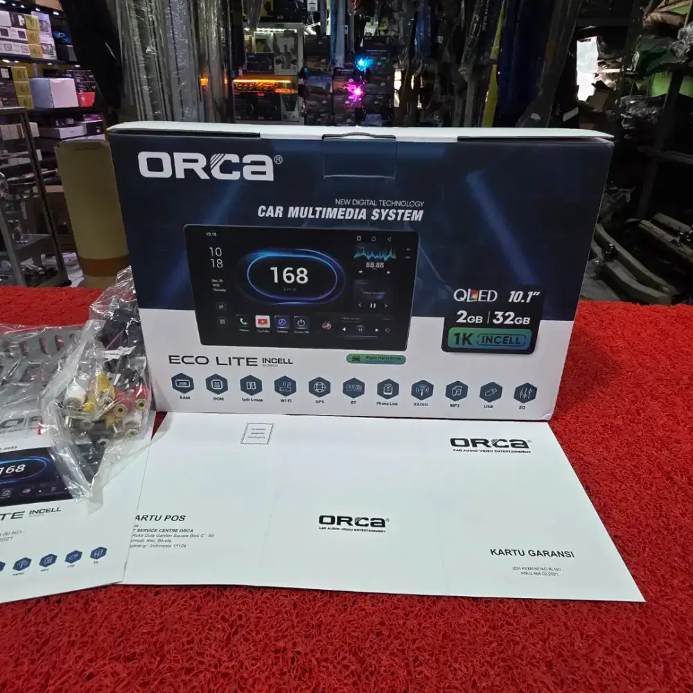Head Unit Android ORCA ECO Lite Incell Series ADR-9988 2GB+32GB 10.1in