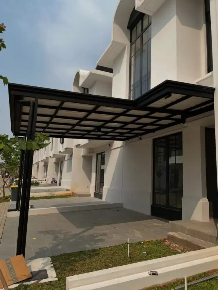 pemasangan kanopi minimalis modern terbaru