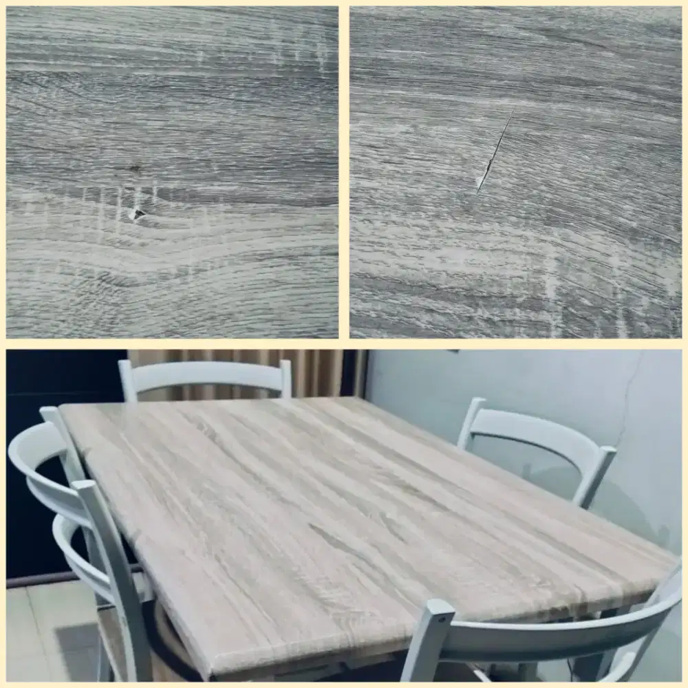Meja dan 4 kursi