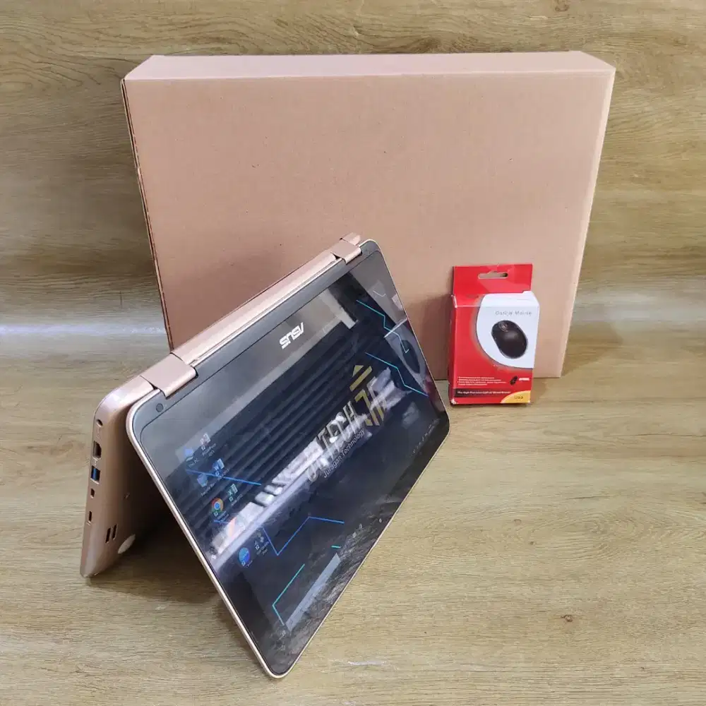 2IN1 LAPTOP ASUS VIVOBOOK FLIP TP203 SLIM TOUCHSCREEN + LAYAR LIPAT