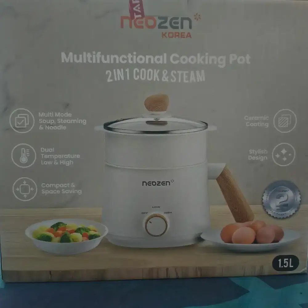 Jual Murah Multifunctional  Cooking Pot 2in1 Cook & Steam merk Neozen
