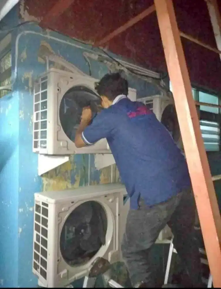 Servis AC, Bongkar/pasang ac, Cuci ac dll