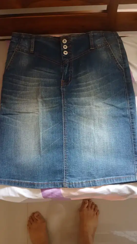 Rok jeans  ako size L