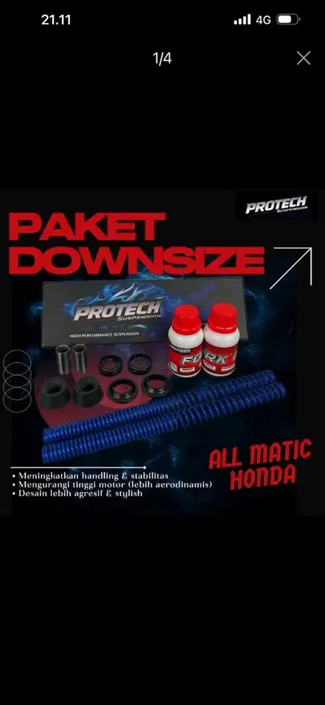 Paket Downsize 3cm Merk Protech (Vario 160)