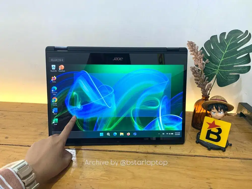 Laptop 2in1 Touchscreen Acer TravelMate Spin Core i3 gen11 RAM 8 / 256