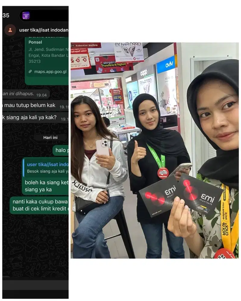 cicilan 0% tanpa dp modal ktp asli oppo reno 15F bisa tuker tambah