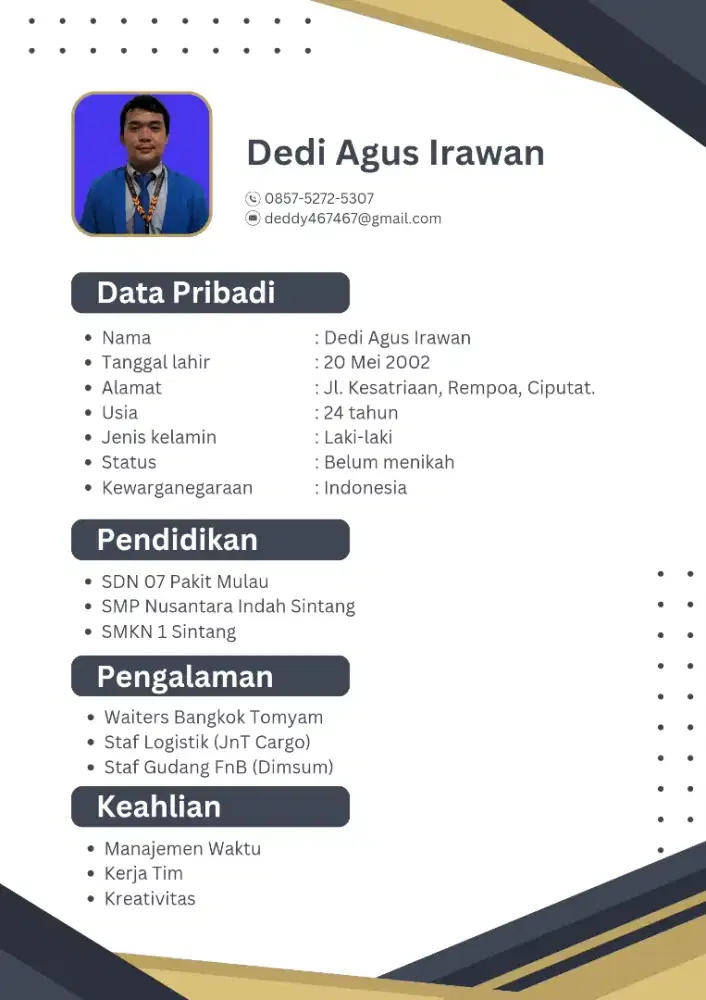 Cari Kerja Dibidang Apa Saja