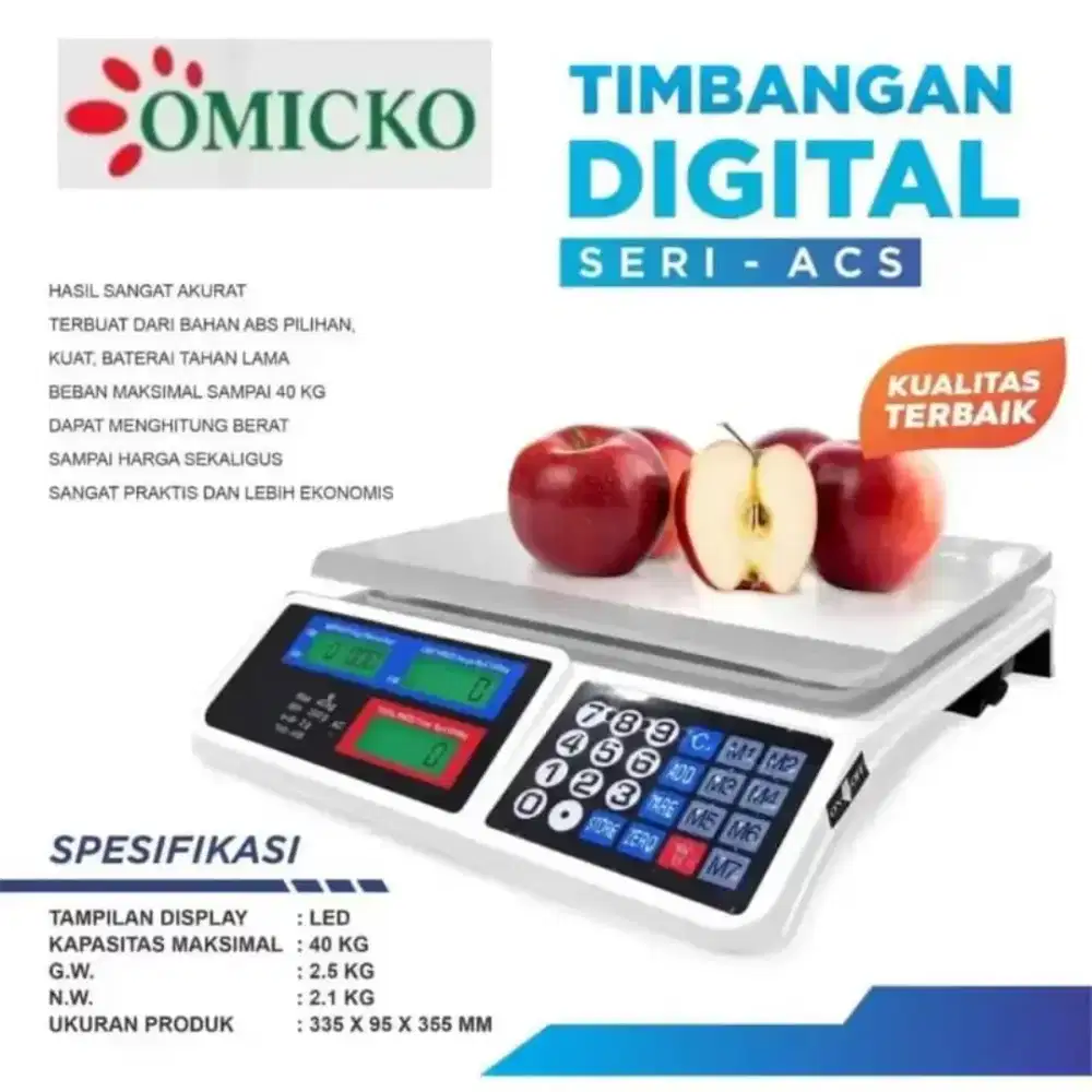 Timbangan buah digital 40 kg