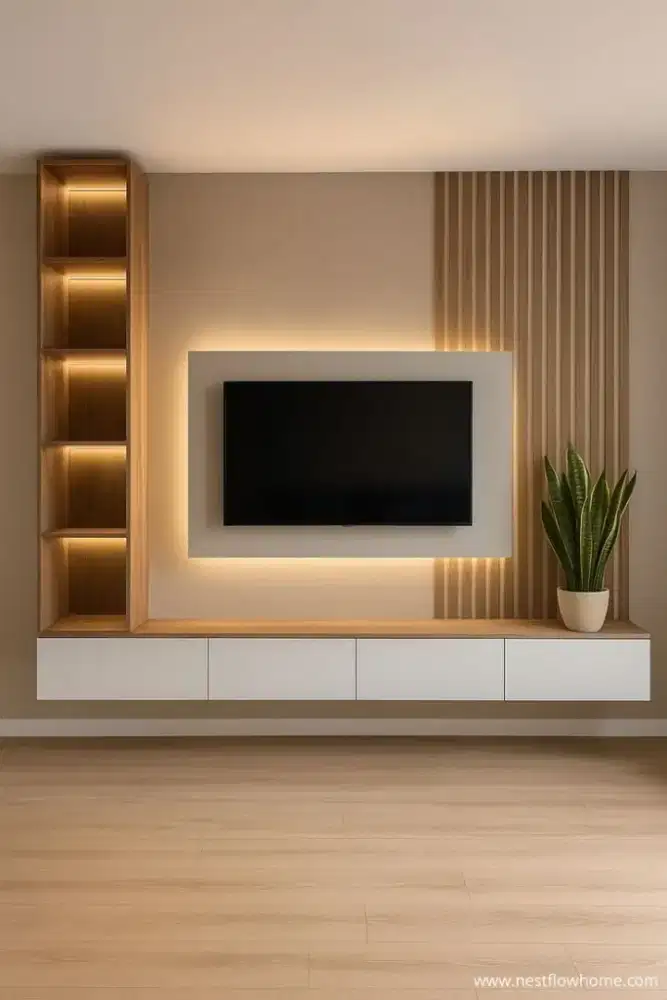 Backdrop tv minimalis