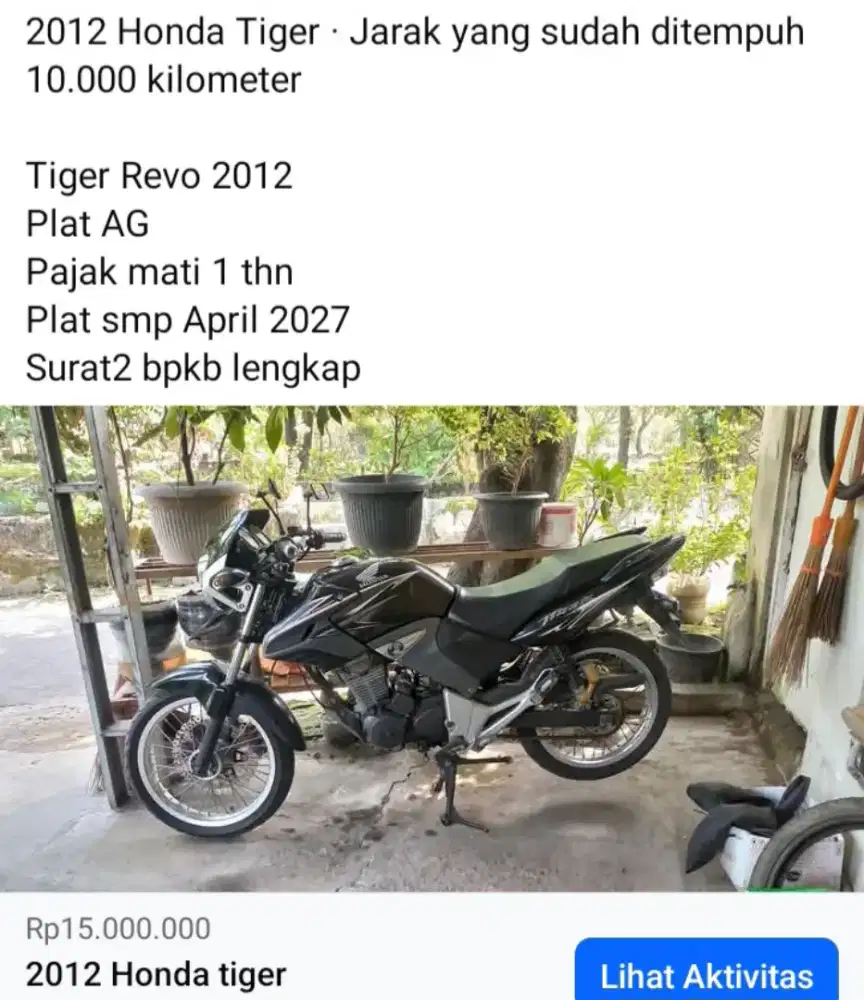 HONDA TIGER REVO 2012