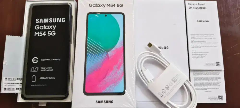 Samsung M54 5G 8GB/256GB buka baru box jual 2.9jt