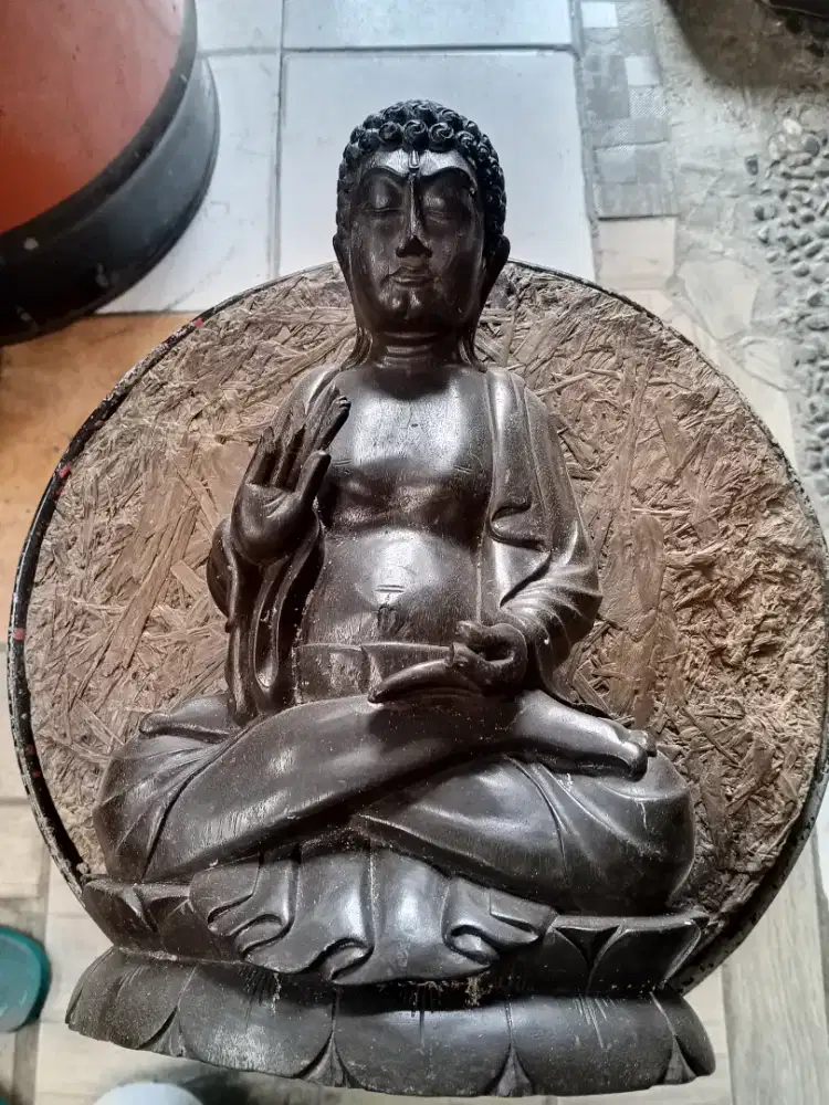 Jual aja patung kayu eboni