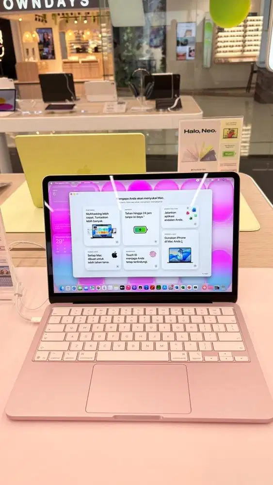 NEW MACBOOK NEO BLUSH BERGARSNSI RESMI