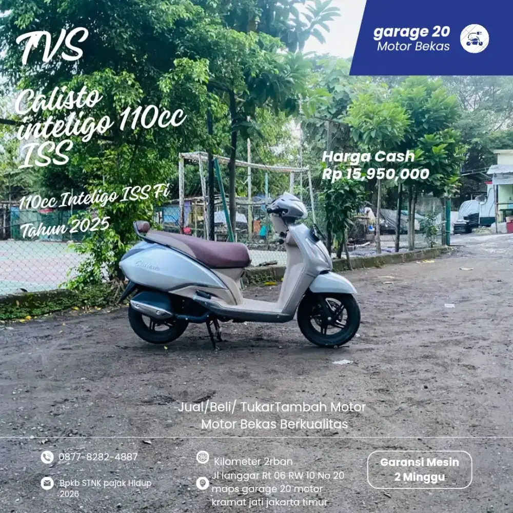 TVS Callisto Inteligo 110cc Fi LED  Tahun 2025