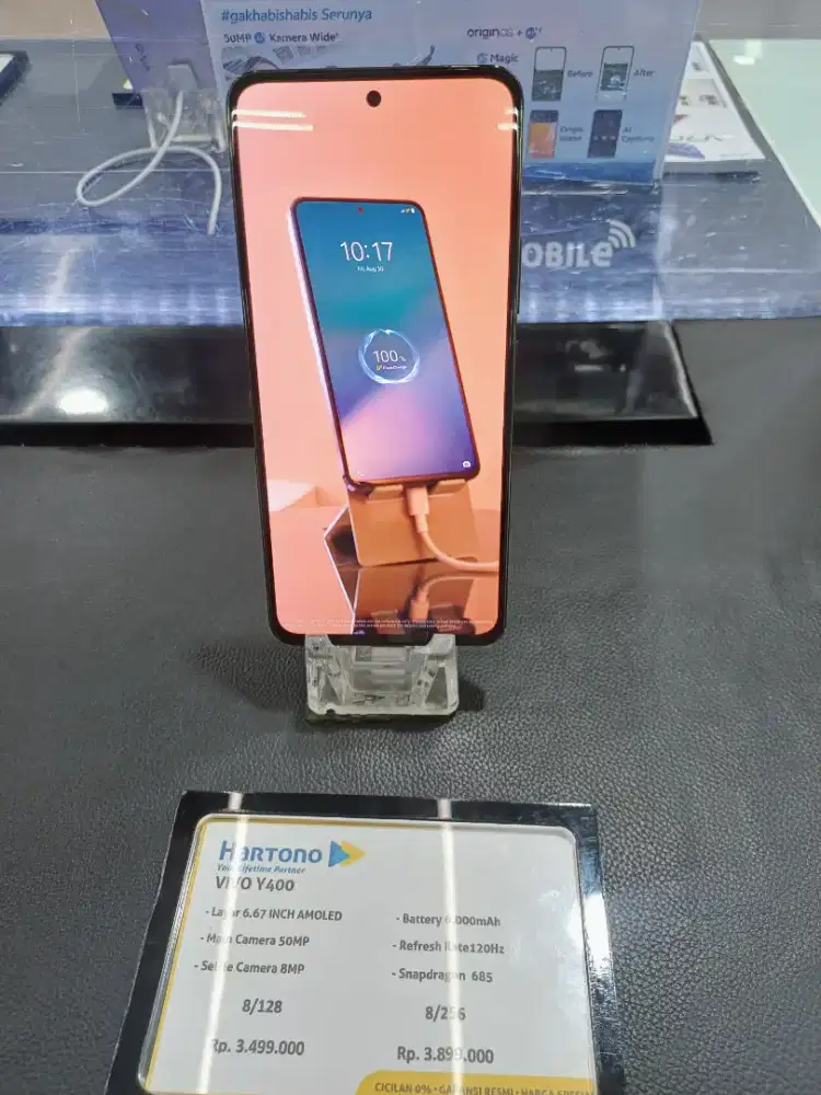 Vivo y400 8/128GB Cicilan tanpa kartu kredit DP 0%