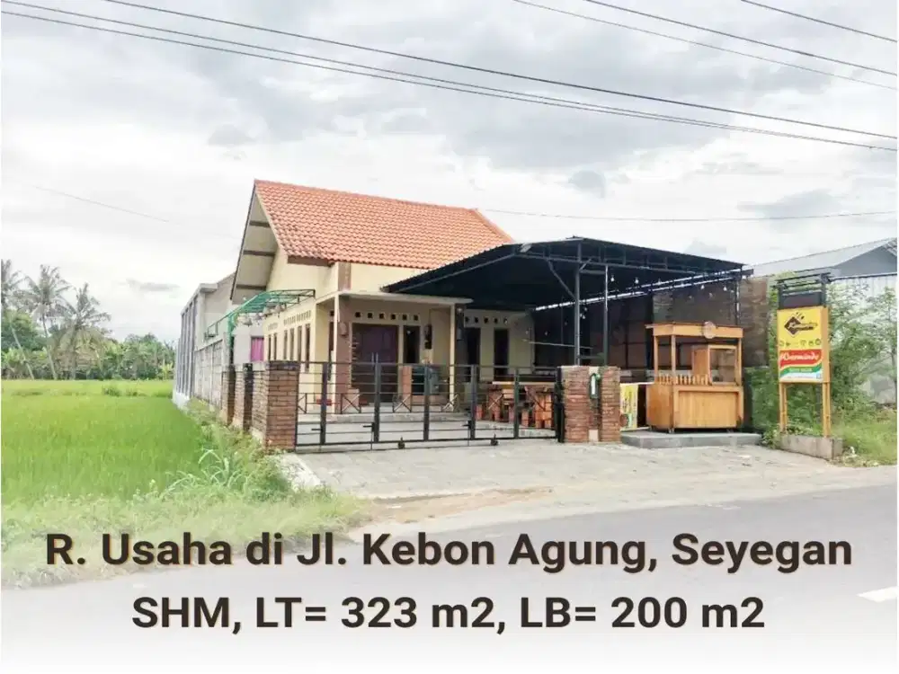 Ruang Usaha Jalan Kebon Agung, Rumah Makan Cafe Dekat Tlogoadi Seyegan, Cebongan Mriyan, Dekat JCM, RSA UGM, UTY, MMTC