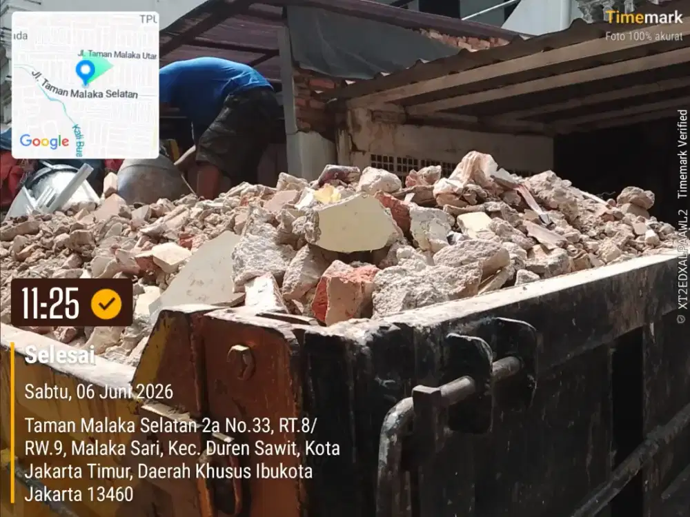 Jasa buang puing dan angkut sampah