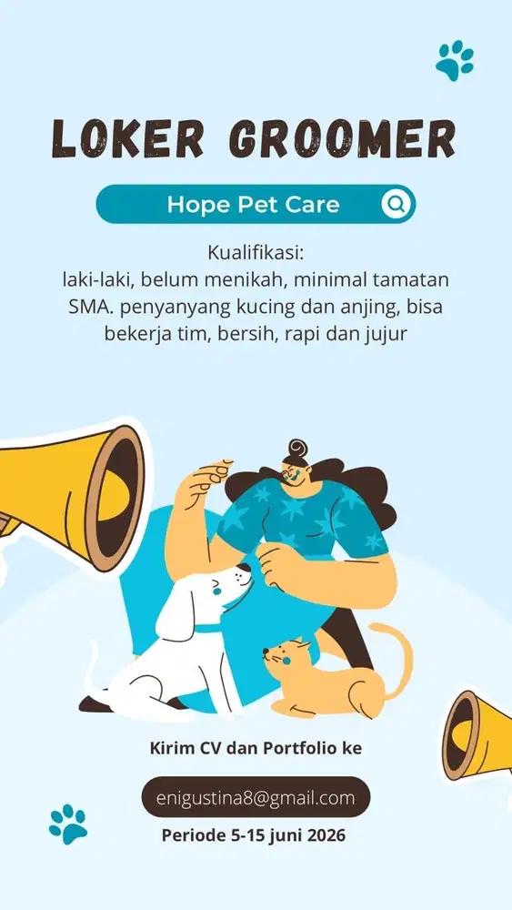 Lowongan kerja Groomer