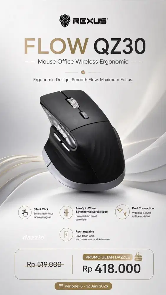 Rexus mouse bluetooth QZ30