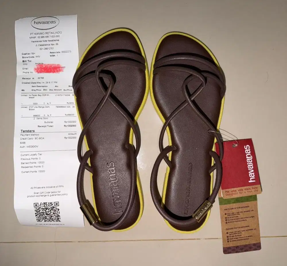 Havaianas Una Manga Dark Brown