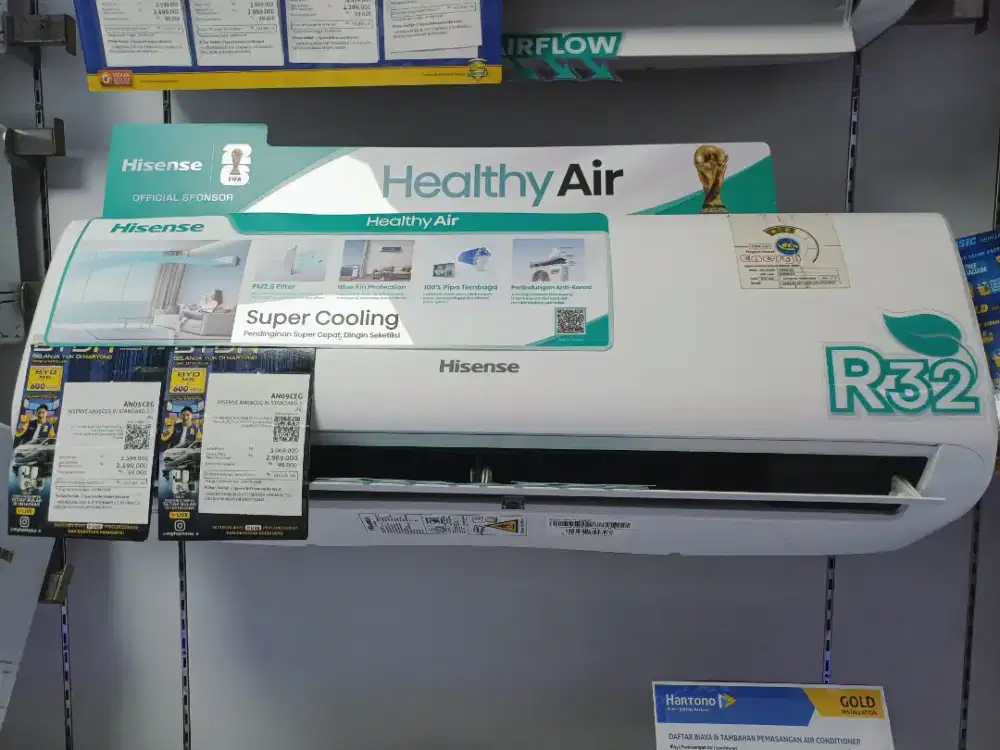 Promo AC HISENSE 0.5 PK, Cicilan tanpa kartu kredit DP 0%