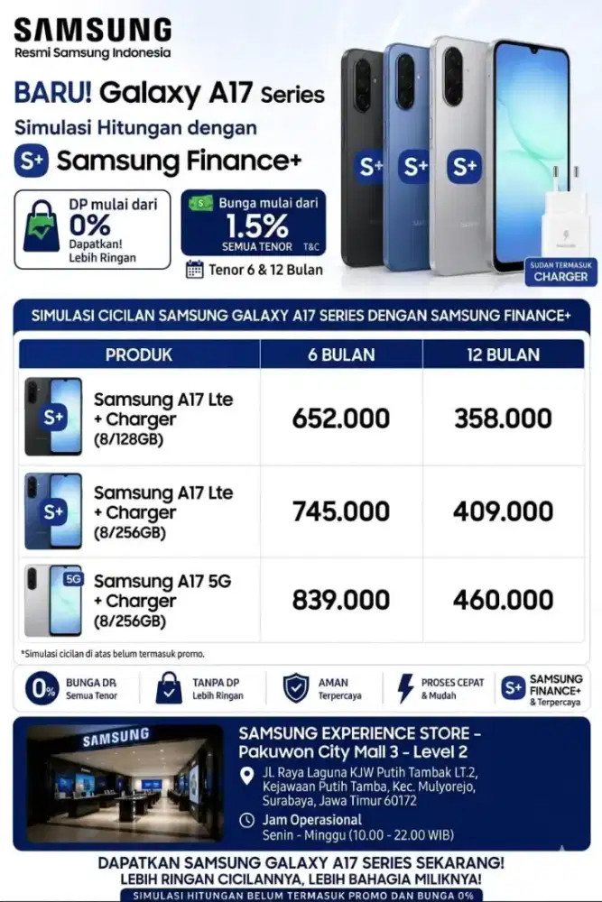Samsung Galaxy A17 free Travel Adapter 25W