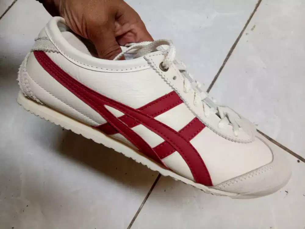 Sepatu Onitsuka Tiger Full Kulit Nenek Tahan Api Mantap