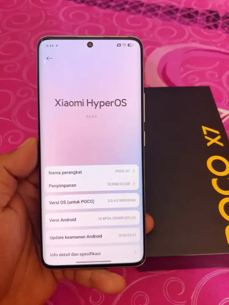 Poco X7 ram 12/512