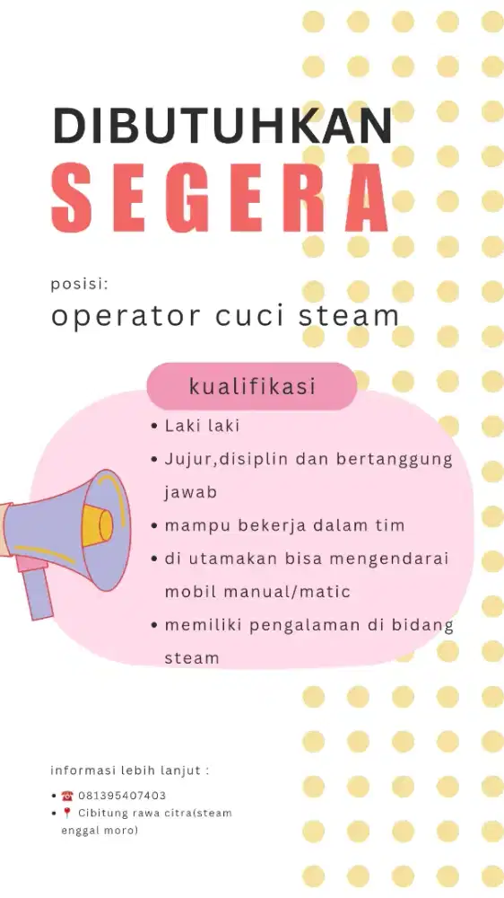 lowongan pekerjaan