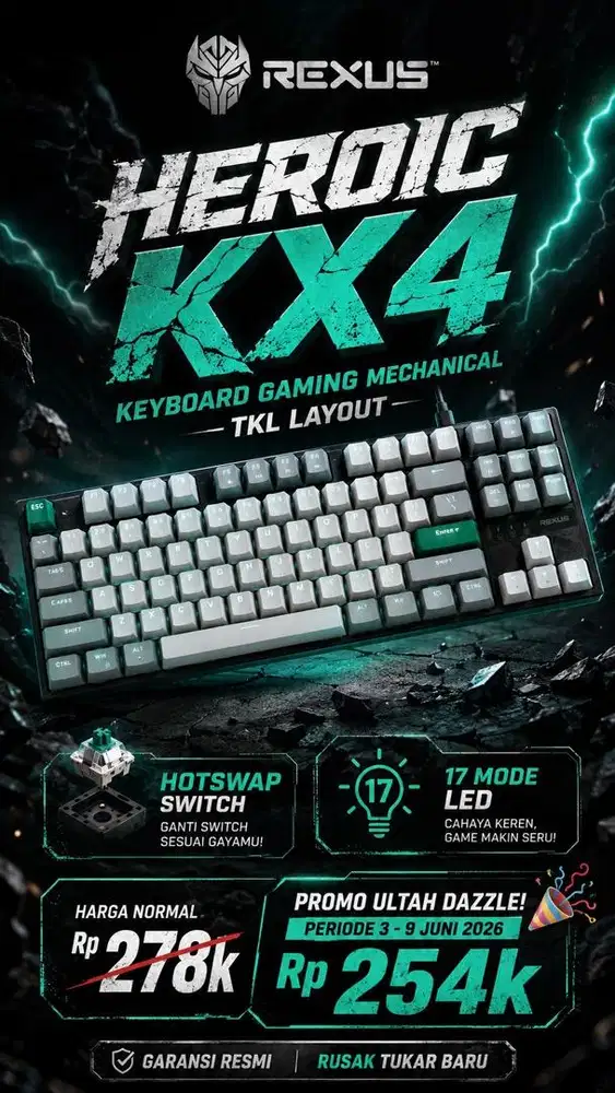 Keyboard gaming rexus KX4 V2