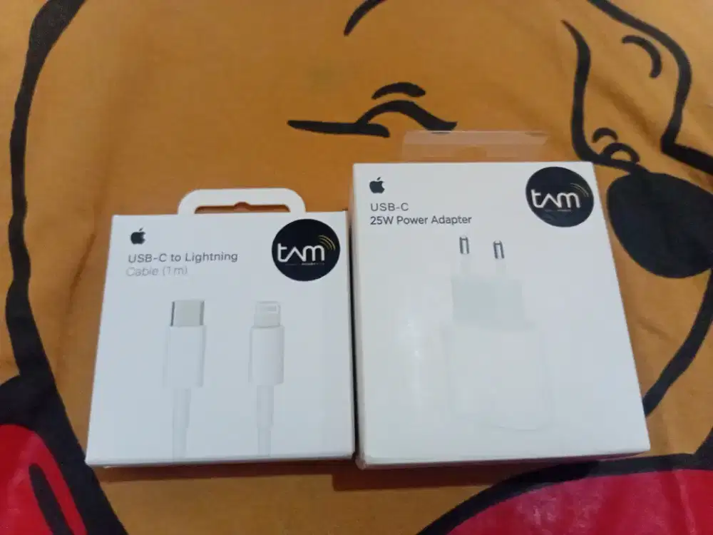 Adaptor Original Tam iphone 25W Tipe C+Kabel Data Tipe C To Lighting