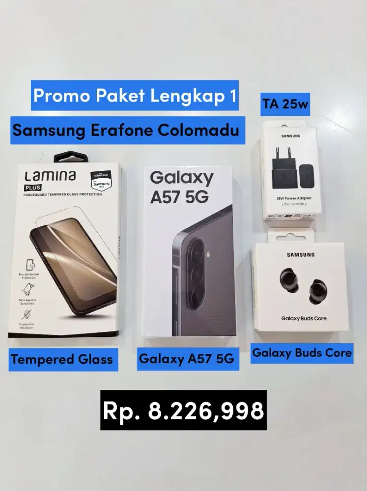 Samsung Galaxy A57 5G Baru, Promo Paket Lengkap 1