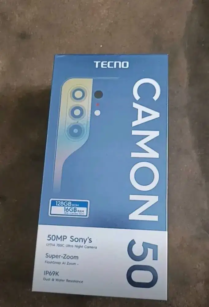 HP tecno baru masih segel belum dibuka