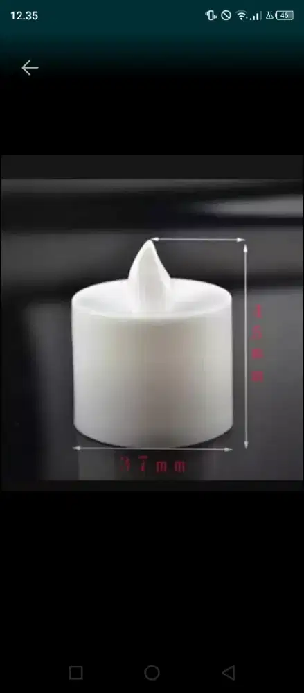 Lilin pake baterai satuan