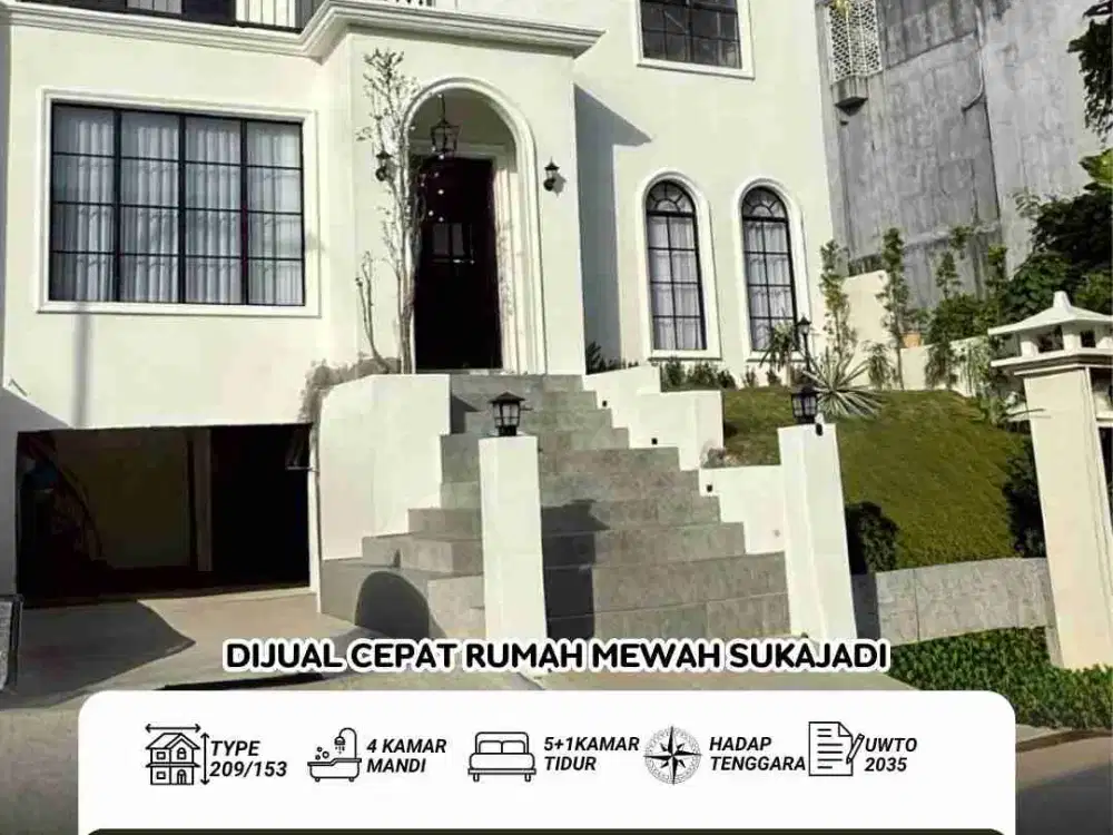 Dijual cepat rumah mewah sukajadi