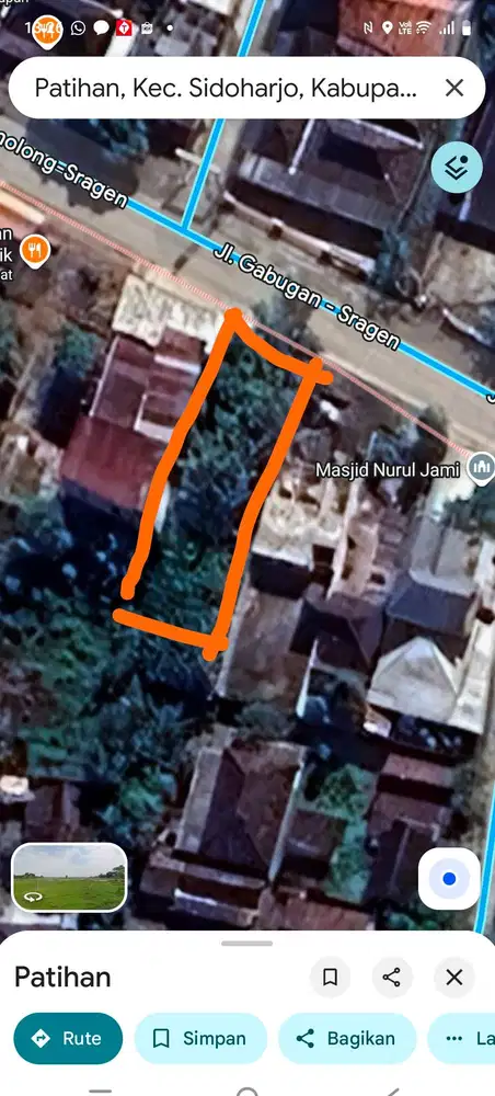 Dijual lahan SHM, pinggir jalan propinsi