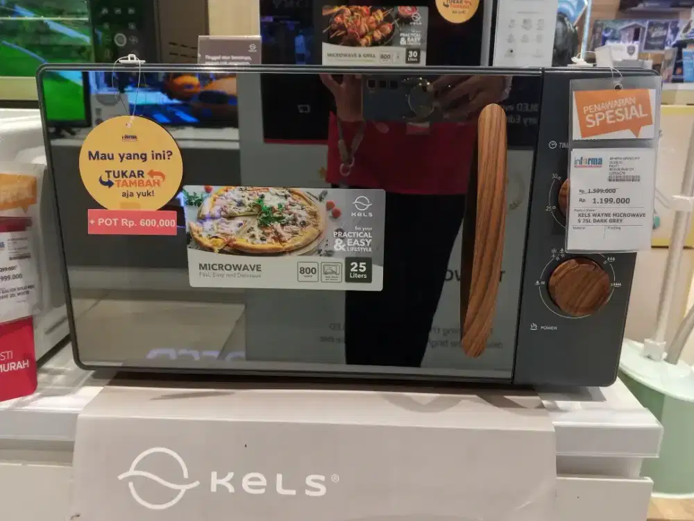 MICROWAVE KELS 25L DARK GREY