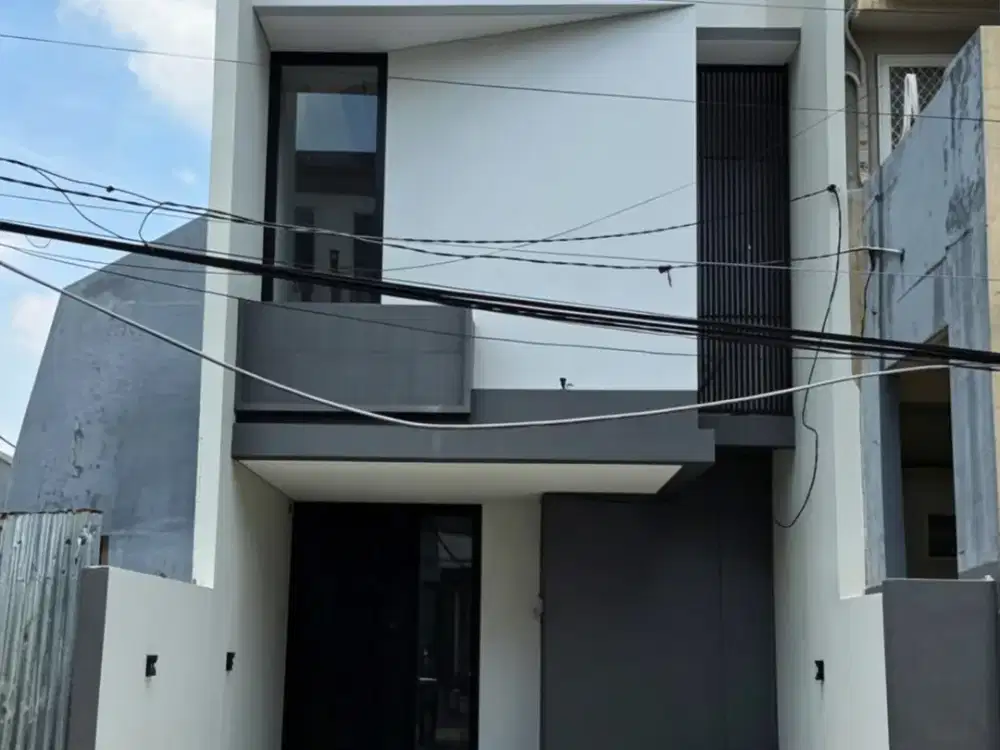 Rumah Dharmahusada Mas NEW MINIMALIS carport 2, row 4 mobil