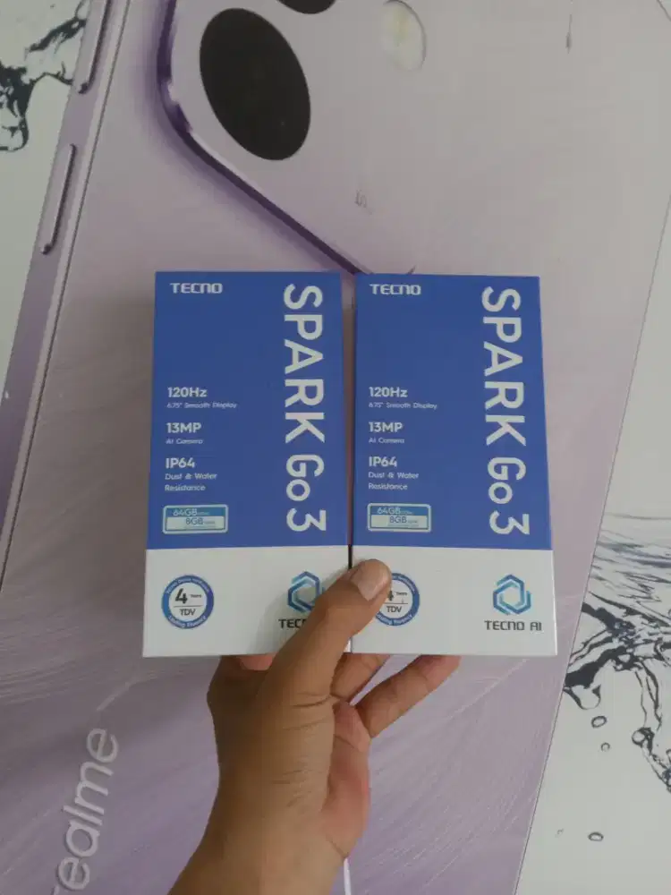 [ Fast respon WA ] Tecno Spark GO3 4+4/64 Garansi resmi 13bln